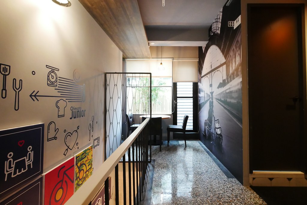 奧樂美特 Olimato Junior｜50年老屋改建新風貌，符合小資族的平價餐點，美式餐廳融入台式元素 @飛天璇的口袋