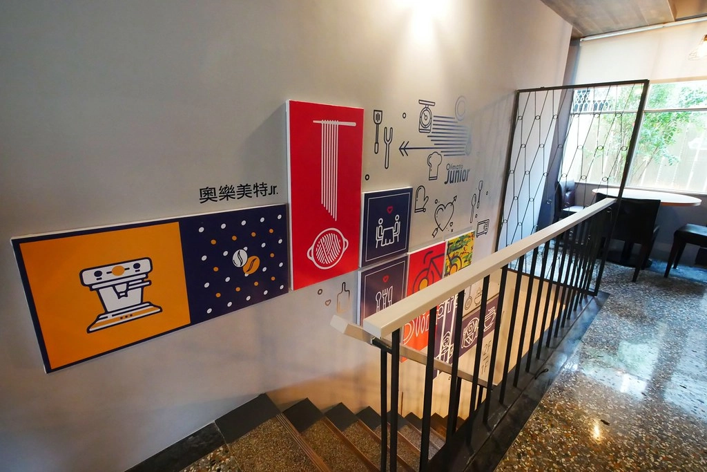 奧樂美特 Olimato Junior｜50年老屋改建新風貌，符合小資族的平價餐點，美式餐廳融入台式元素 @飛天璇的口袋