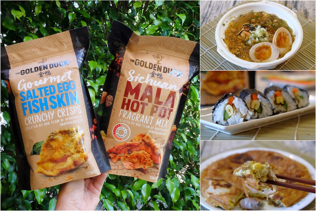 金鴨鹹蛋黃炸魚皮 x 金鴨四川麻辣火鍋什錦脆片~新口味！全台全家便利商店熱賣中：金鴨 x全家 食驗廚房 @飛天璇的口袋