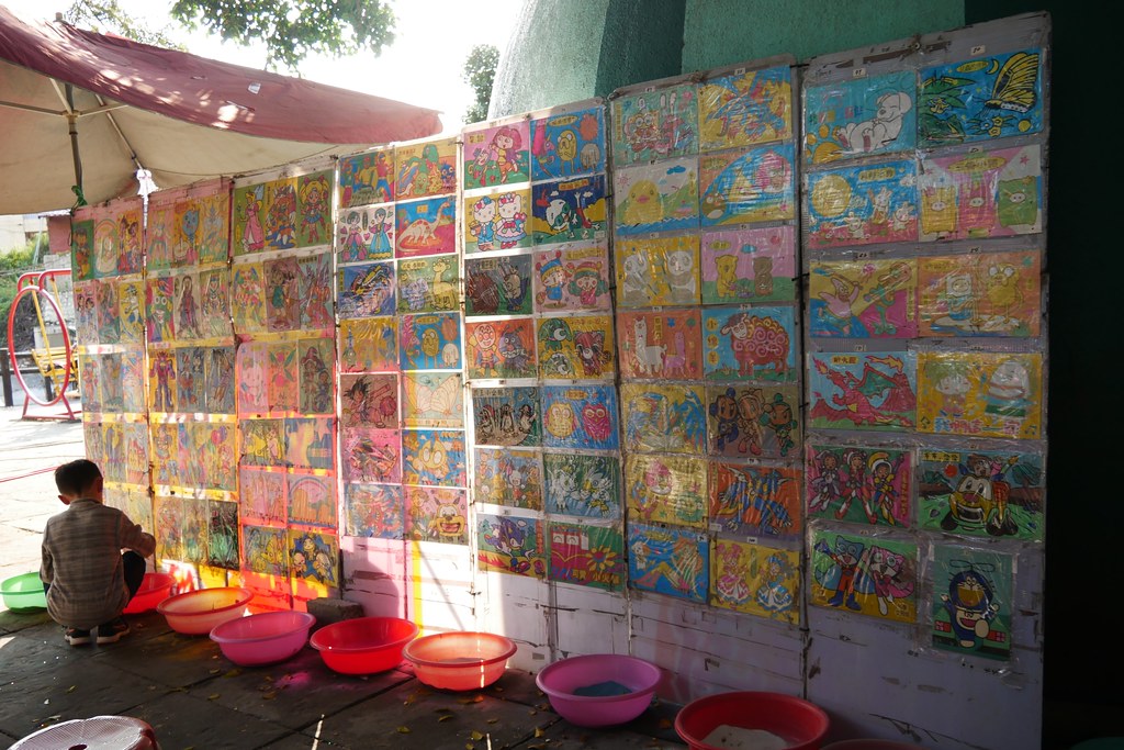 百果山溜滑梯：全台最長的溜滑梯，沙畫、釣魚、旋轉木馬、摩天輪，小孩子的天堂啊！ @飛天璇的口袋