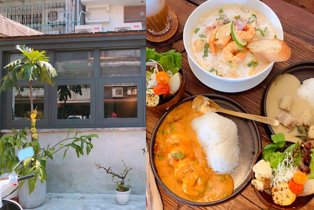 台中南屯｜山色 Shāns&egrave;．隱身於台中黎明新村裡，充滿文青風的泰式咖哩店 @飛天璇的口袋