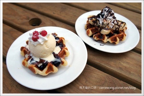 【台中蛋糕甜點】維特比利時鬆餅專賣 Witte Waffle Store。一中街小吃美食推薦 @飛天璇的口袋