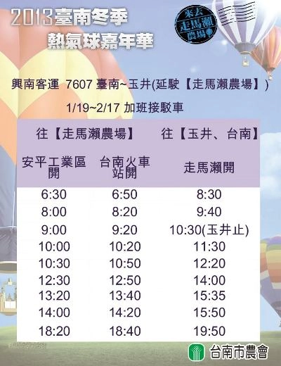 【台南旅遊景點】2013台南冬季熱氣球嘉年華。來去走馬瀨農場！！ @飛天璇的口袋